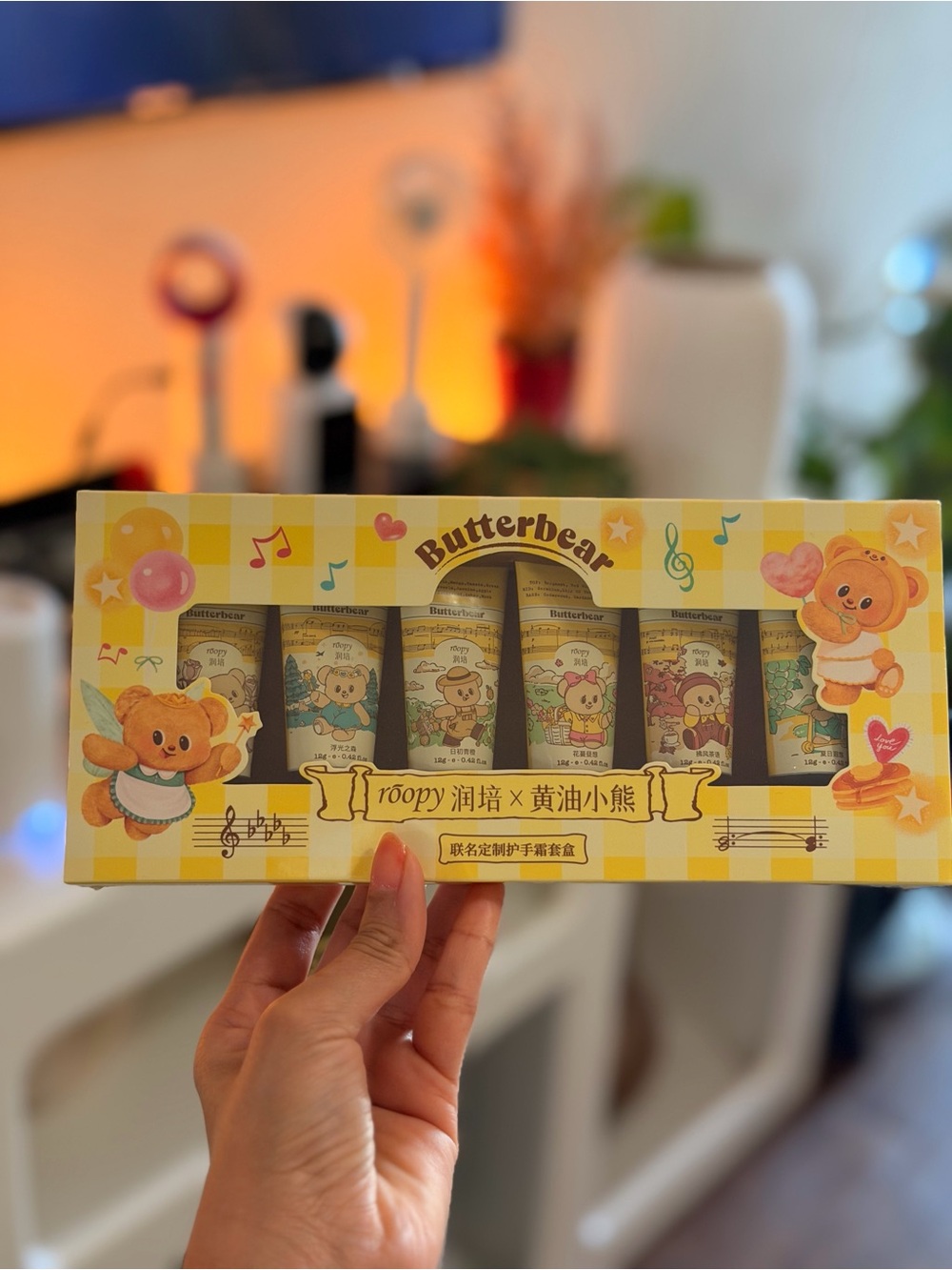 Roopy Butter Bear Moisturizing Hand Cream Set - 12 gram x 6